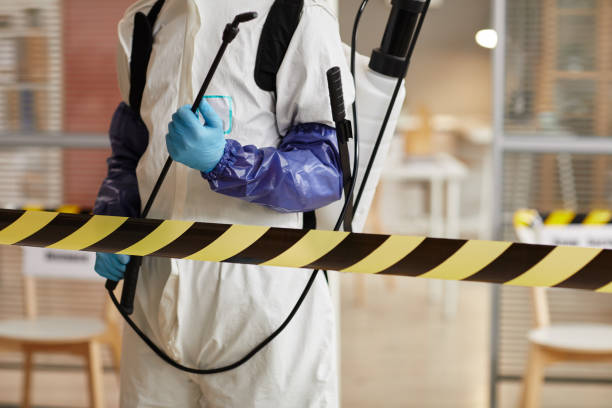 Professional Biohazard Cleanup technician working in Shrewsbury, NJ